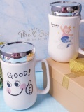 Set quà cốc sứ nắp gương 3